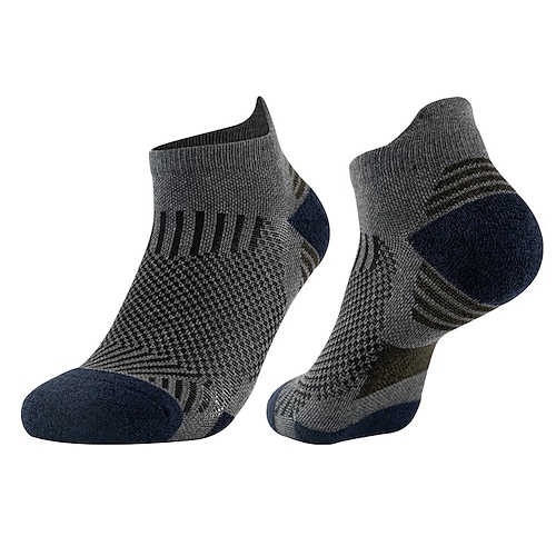Herren 5 Paare Mehrfachpackungen Socken Laufsport Socken Freizeitsocken Schwarz Weiß Farbe Farbblock Sport Natur Täglich Urlaub Grundlegend Mittel Frühling Herbst Modisch Brautkleider schlicht Image
