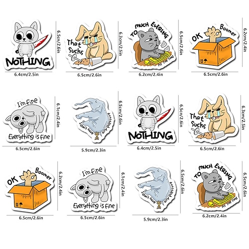 12 Kühlschrankmagnete, lustige Kühlschrankmagnete, dekorative Magnete, personalisierter Kühlschrankmagnet für Küche, Büro, Whiteboard, Schließfach, Schrank und Geschirrspüler, Küchendekoration, Heimdekoration Image