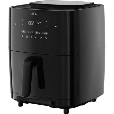 AEG Heissluftfritteuse "8000 (AAF7SB) 10 voreingestellte Funktionen", schwarz, B:32,5cm H:39,7cm T:44,4cm, Fritteusen, Frittieren, Dampfgaren, Backen, Aufwärmen