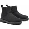 Chelseaboots TIMBERLAND "COURMA KIDMID CHELSEA BOOT", Damen, Gr. 40, schwarz, Leder, sportlich, Schuhe, Stiefelette, Winterschuhe, Ankle Boots