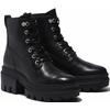 Schnürstiefelette TIMBERLAND "EVERLEIGH MID LACE UP BOOT", Gr. 41, schwarz, Leder, sportlich, Schuhe, Winterschuhe, Winterstiefel, Schnürboots, Winterboots