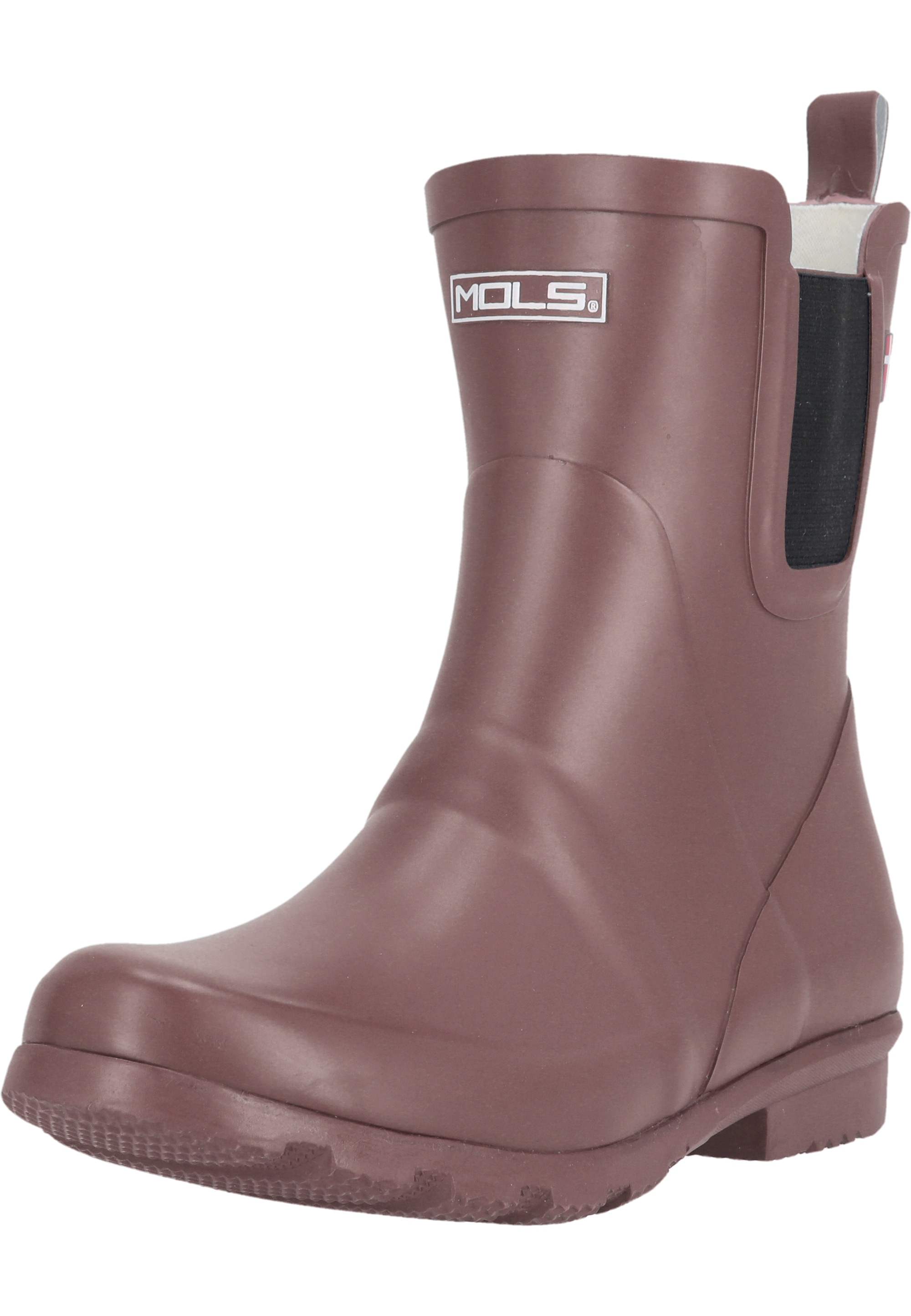 Gummistiefel MOLS "Suburbs", Gr. 39, rot (rot, braun), Gummi, Schuhe, mit wasserdichter Funktion Image