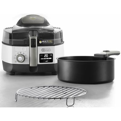 DE'LONGHI Heissluftfritteuse "MultiFry EXTRA CHEF PLUS FH1396", weiß, B:39,5cm H:27cm T:32,5cm, Fritteusen, Multicooker,