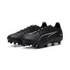 Fußballschuh PUMA "ULTRA 5 MATCH FG/AG", Gr. 44,5, schwarz-weiß (puma schwarz, puma weiß), Synthetik, sportlich, Schuhe