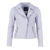 Lederjacke MAZE "4202195", Damen, Gr. XS, blau (sky), Obermaterial: 100% Leder/ Futter: 100% Baumwolle/ Ärmelfutter: 100% Polyester, Ziersteppung, Jacken
