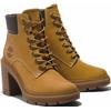 Schnürstiefelette TIMBERLAND "ALLINGTON HEIGHTSMID LACE UP BOOT", Gr. 39,5, gelb (wheat), Leder, Synthetik, sportlich, Schuhe, Winterschuhe, Winterstiefel, Schnürboots, Winterboots