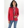 Jerseyblazer ANISTON SELECTED, Damen, Gr. 40, rot, Jersey, Obermaterial: 97% Polyester, 3% Elasthan, Strukturmuster, unifarben, elegant, figurbetont hüftbedeckend, Langarm, Blazer, mit strukturiertem Muster