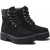 Schnürboots TIMBERLAND "STONE STREET6 INCH LACE UP WATERPROOF BOOT", Gr. 41, schwarz, Leder, Synthetik, sportlich, Schuhe, Winterstiefel, Schnürstiefel, Winterschuhe, wasserdicht