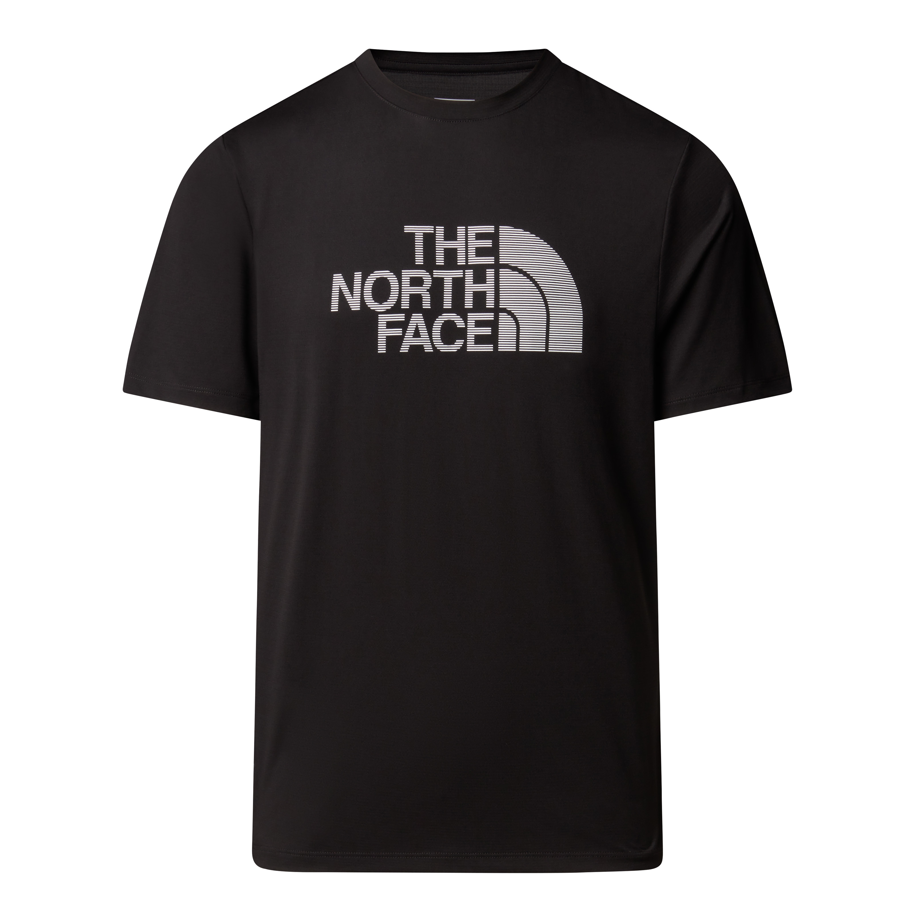 Funktionsshirt THE NORTH FACE "M 24/7 SHORT SLEEVES EASY TEE REG", Herren, Gr. XL, schwarz (tnf schwarz), Jersey, Obermaterial: 100% Polyester, unifarben, normal, Rundhals, Shirts Image