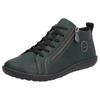 Sneaker RIEKER, Damen, Gr. 39, grün (dunkelgrün), Lederimitat, sportlich, Schuhe, Freizeitschuh, Halbschuh, Schnürschuh in bequemer Form