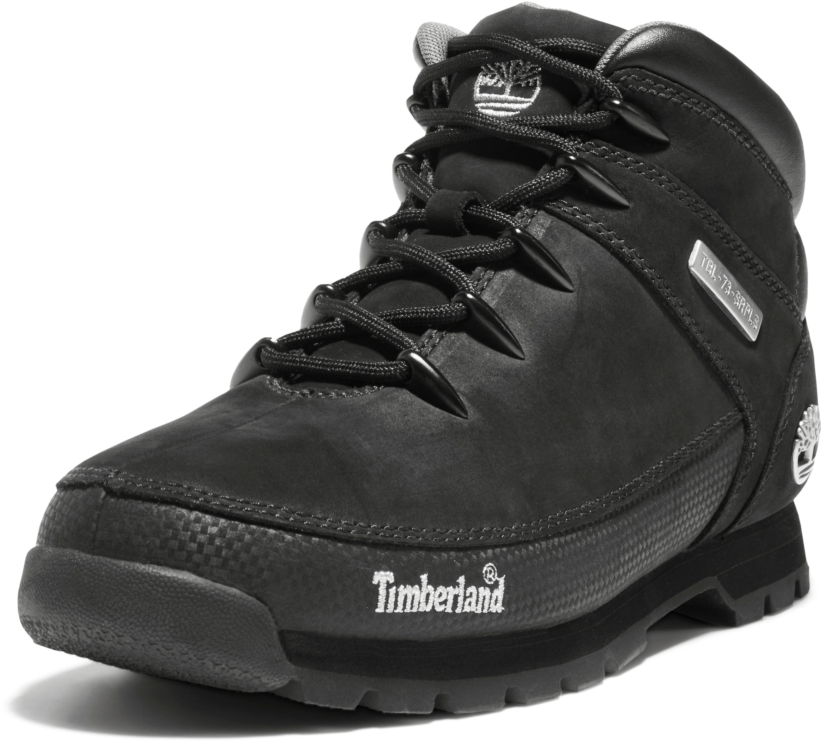 Schnürboots TIMBERLAND "EURO SPRINTMID LACE UP BOOT", Gr. 41,5, grau (schwarz, anthrazit), Leder, Sportlich, Schuhe, Winterstiefel, Schnürstiefel, Winterschuhe