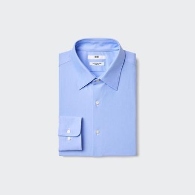 Uniqlo - Super Non-Iron Jersey Slim Fit Shirt - Blue - M