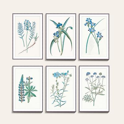Botanical Sapphire Art - Print III, 27