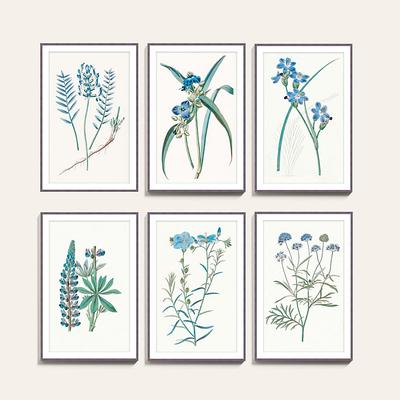 Botanical Sapphire Art - Print V, 32