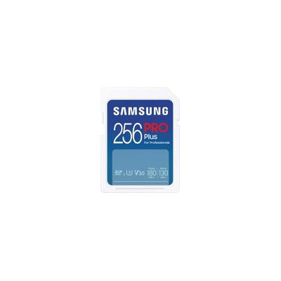 Samsung - Pro Plus MB-SD256S/EU Carte sd 256 Go uhs-i U3 Full hd & 4K uhd 180 Mo/s en Lecture 130