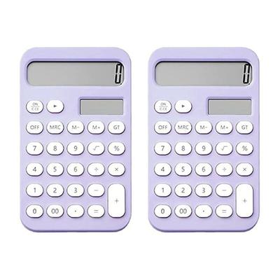 Calculatrice de Bureau 2 PièCes Calculatrice de Base Calculatrices de Poche à 12 Chiffres Bureau