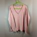 J. Crew Tops | J Crew Vintage Fleece Women’s Large Pink Crew Neck Long Sleeve Sweatshirt Top | Color: Pink | Size: L