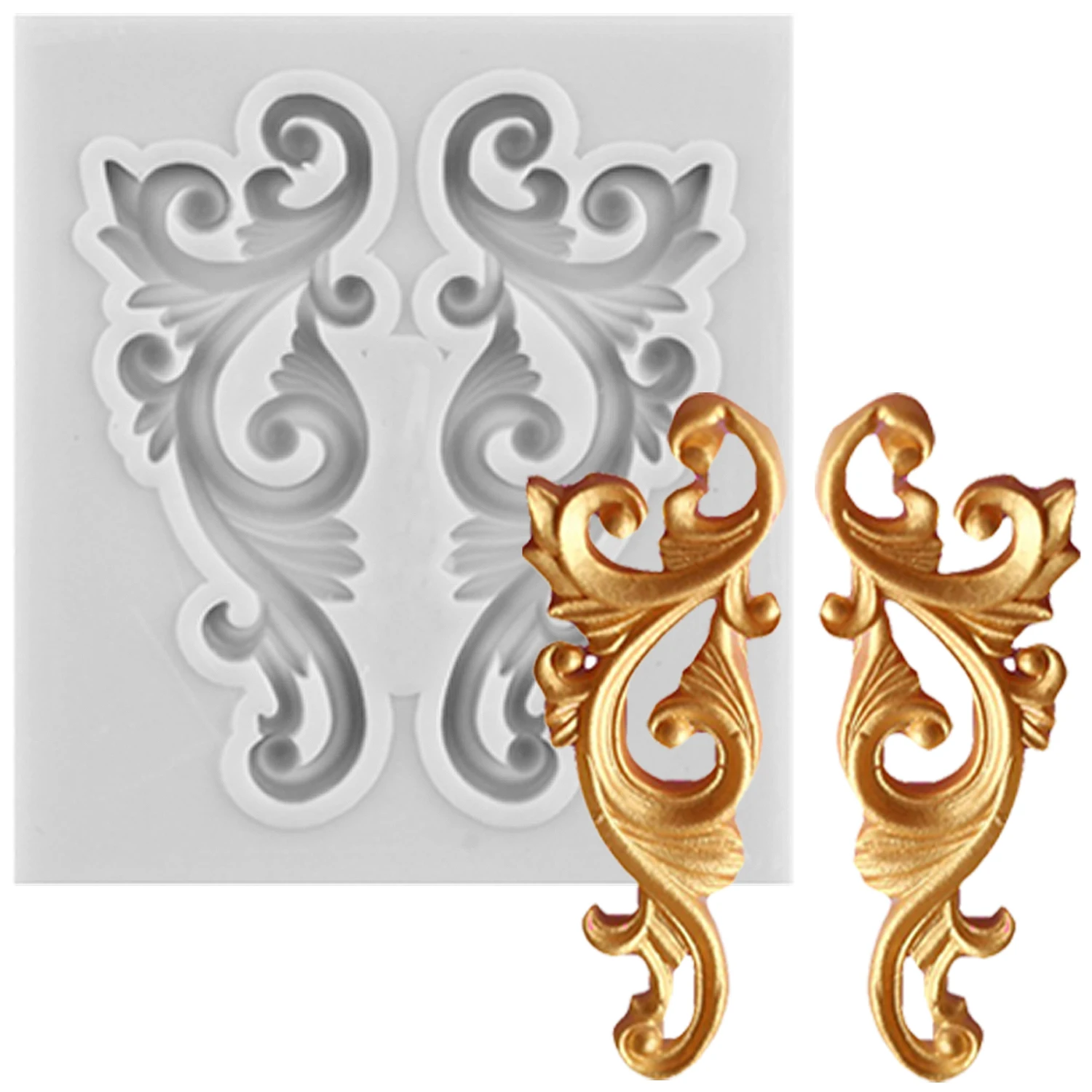 Relief Spitze Silikon Form Sugarcraft Kuchen Dekorieren Werkzeuge Schokolade Fondant Form Kuchen Grenze Spitze Formen Süßigkeiten Machen Formen Image