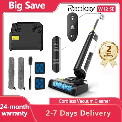 Redkey W12 SE Akku-Nass-Trockensauger, intelligenter kabelloser Multi-Surface-Staubsauger, Image