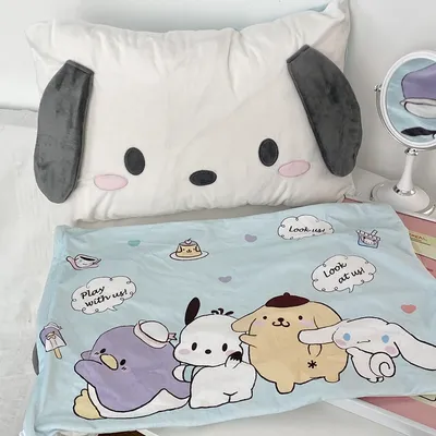 Pochacco Kissenbezug, schöner japanischer Stil, Kissenbezug, Rückenkissen, Überwurfkissen, nur Image