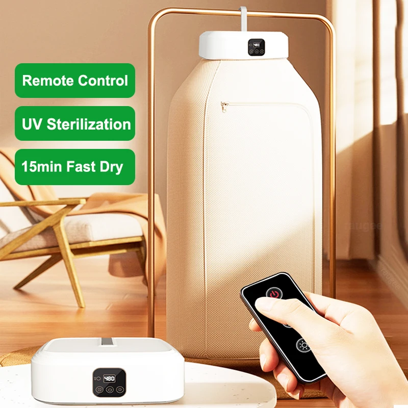 Elektrischer Wäschetrockner, tragbarer UV-UV-Wäschetrockner für Zuhause mit Fernbedienung, faltbarer Tuch-Wäschetrockner, 220/110 V Image