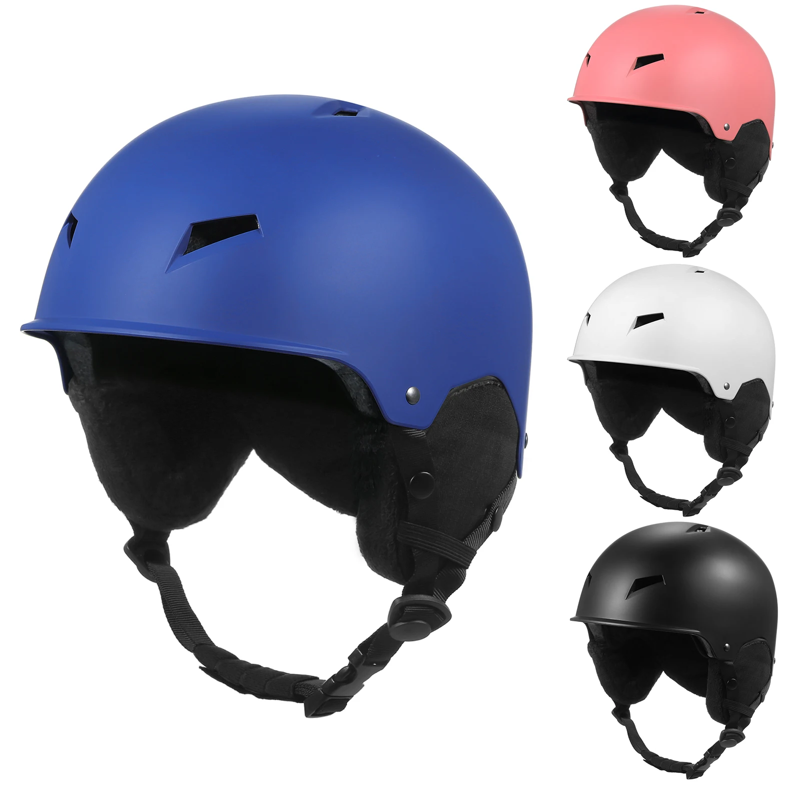 Frauen Männer Snowboard helm mit abnehmbarem Ohren schützer Männer Frauen Schnee helme mit Schutzbrille mit festem Riemen Image