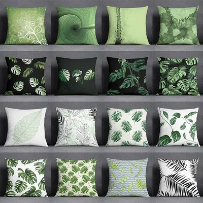 Tropical Blätter Serie Kissen Geschenk Home Office Dekoration Kissen Schlafzimmer Sofa Auto Kissen Image