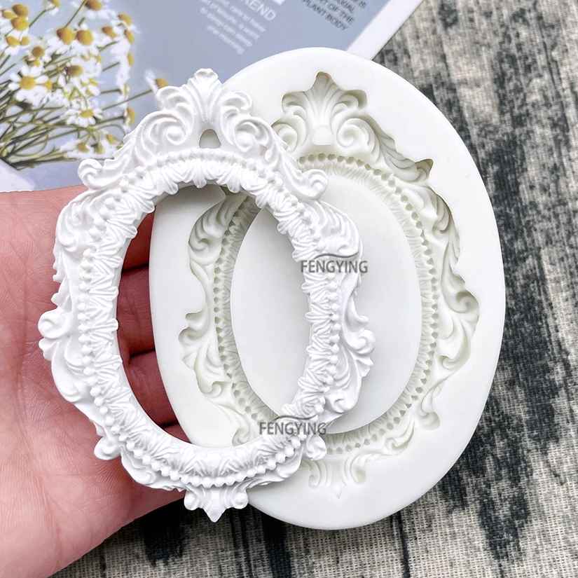 Rahmen Silikonform Sugarcraft Schokolade Cupcake Backform Fondant Kuchen Dekorieren Werkzeuge Image