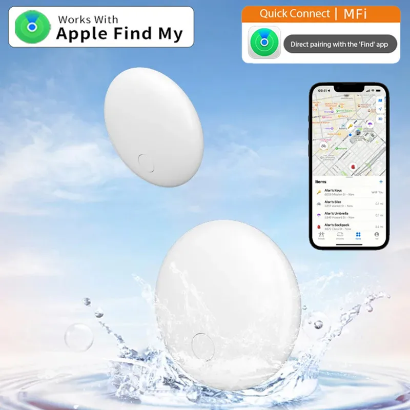 Timethinker Bluetooth Key Finder GPS funktioniert mit Apple Find My Global Network Ersetzt AirTag Tracker für IOS System Bag Locator Image