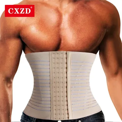 Männer Abnehmen Body Shaper Taille Trainer Trimmer Gürtel Korsett Für Bauch Bauch Shaper Bauch-steuer Fitness Kompression Shapewear Image