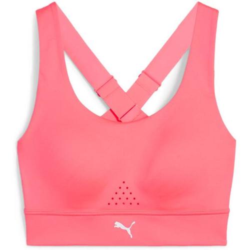 PUMA Damen Bustier PWRbreathe RUN BRA, Größe L in Pink