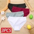3 Pz/set Mutandine di Cotone Slip da Donna Design Jacquard Mutandine da Donna Mutande Femminili Sexy di Colore Solido Intimo Pantys S-XL