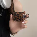 Elegante custodia lucida color tartarugato ambra per AirPods 1 2 3 4 Pro AirPods Pro 2 Custodia protettiva antiurto