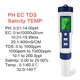 Misuratore digitale PH TDS EC 5 in 1 Tester di temperatura salinità Conducibilità Penna di purezza del filtro dell'acqua con retroilluminazione