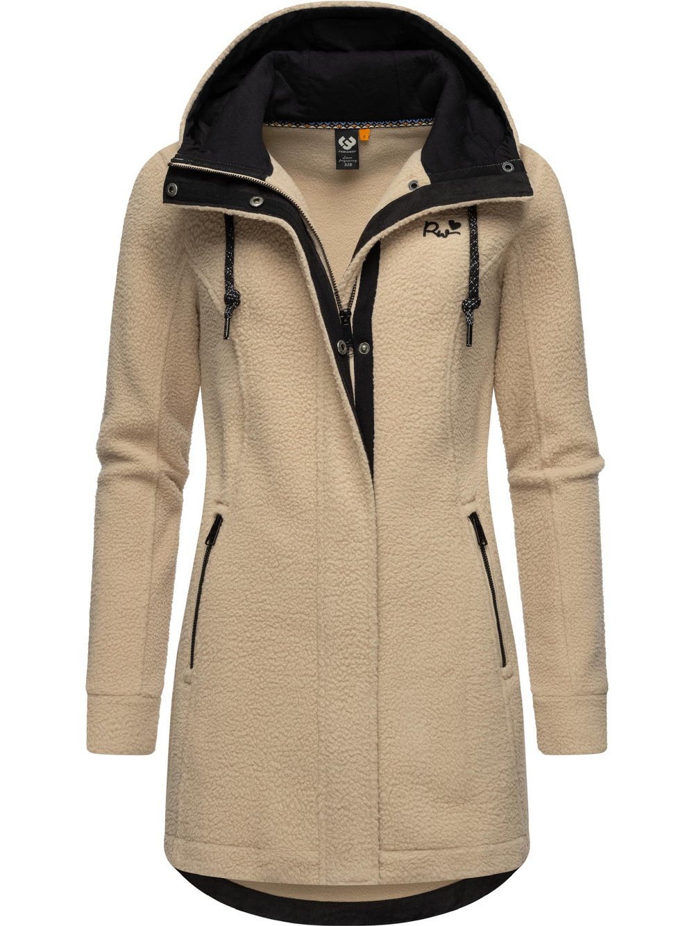 Ragwear Fellimitatmantel Damen sand, XXL