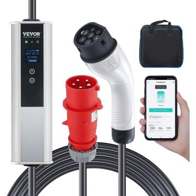 Mophorn - vevor Typ2 ev Ladekabel für Elektrofahrzeug 32A Ladegerät mit cee 32 Stecker Wallbox Image