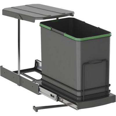 Recycle-Küchenrecyclingbehälter, 24 l, Bodenbefestigung und Handauszug/automatische, Image