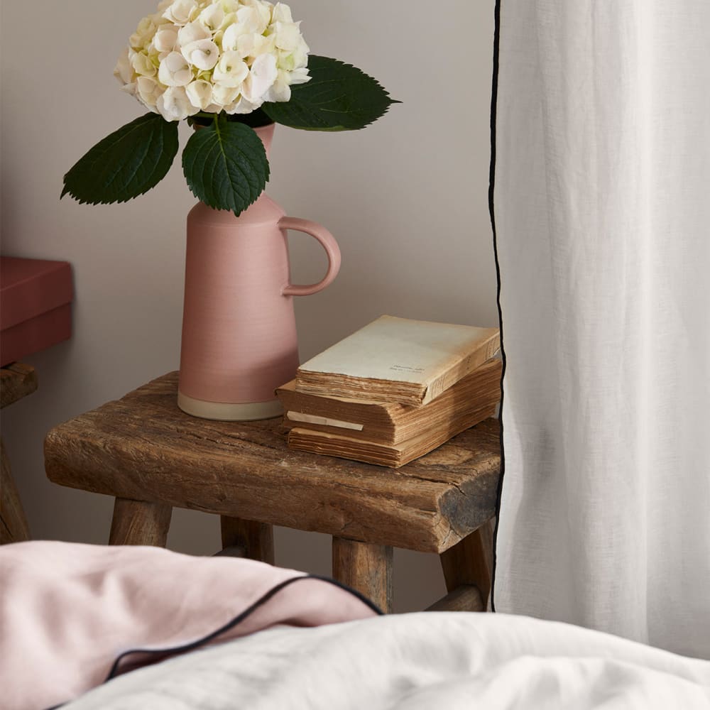 Rideau en lin beige 200x280 cm