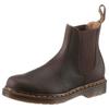 Chelseaboots DR. MARTENS "2976 CRAZY HORSE", Herren, Gr. 38, braun (dunkelbraun), Leder, casual, Schuhe, Boots, Stiefel mit praktischer Anziehlasche