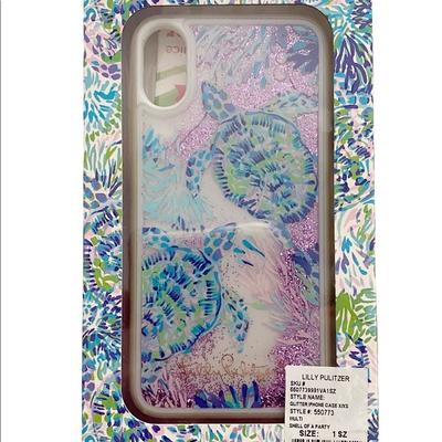 Lilly Pulitzer Cell Phones & Accessories | Lily Pulitzer Glitter Iphone Case Featured In Shell Of A Party. Fits Iphone X/Xs | Color: Red | Size: Iphone X X/S