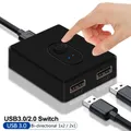 Switch USB Adattatore switcher KVM 2 porte USB 3.0 2.0 Splitter controller condiviso bidirezionale per tastiera Mouse Stampante Hub USB