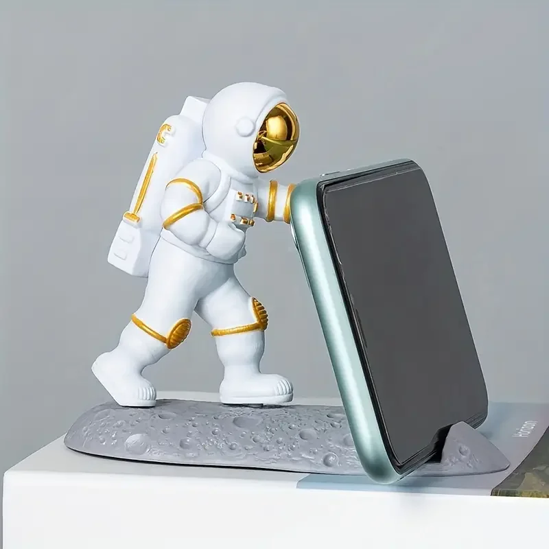 Support de téléphone portable d'astronaute, décoration de bureau d'astronaute, support de Smartphone, ornements de maison pour iPhone 15 14 Samsung Xiaomi