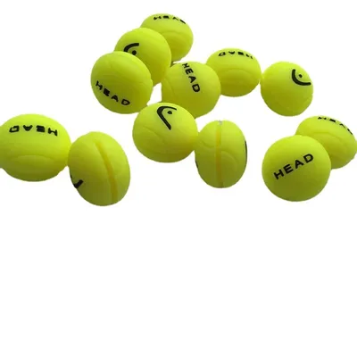 2Pcs HEAD Tennis Racket Shock Absorber 2024 New Vibration Dampener Anti-Vibration Silicone Sport