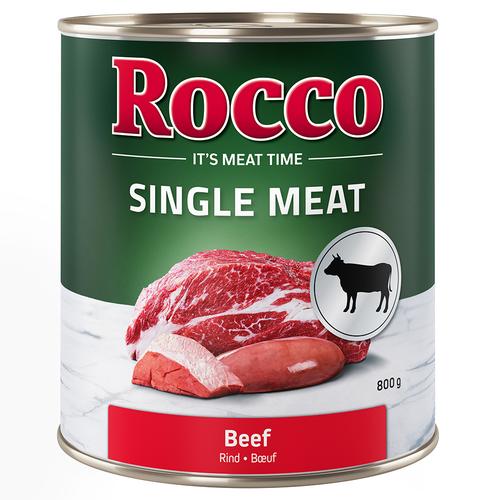 24x800 g Rocco Single Meat Hundenassfutter