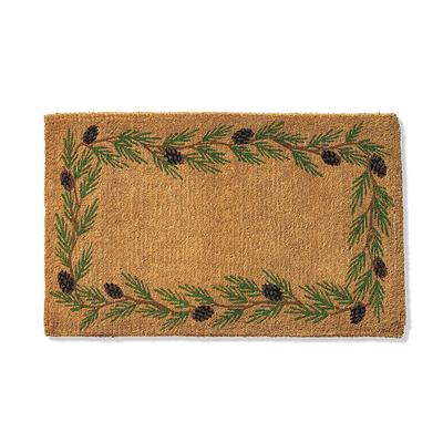 Autumn Border Monogram Door Mat - 30" x 48", F - Frontgate