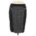 MICHAEL Michael Kors Casual Skirt: Black Houndstooth Bottoms - Women's Size 8 Petite