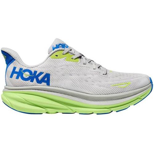 HOKA Herren Laufschuhe CLIFTON 9, Größe 46 in Silber