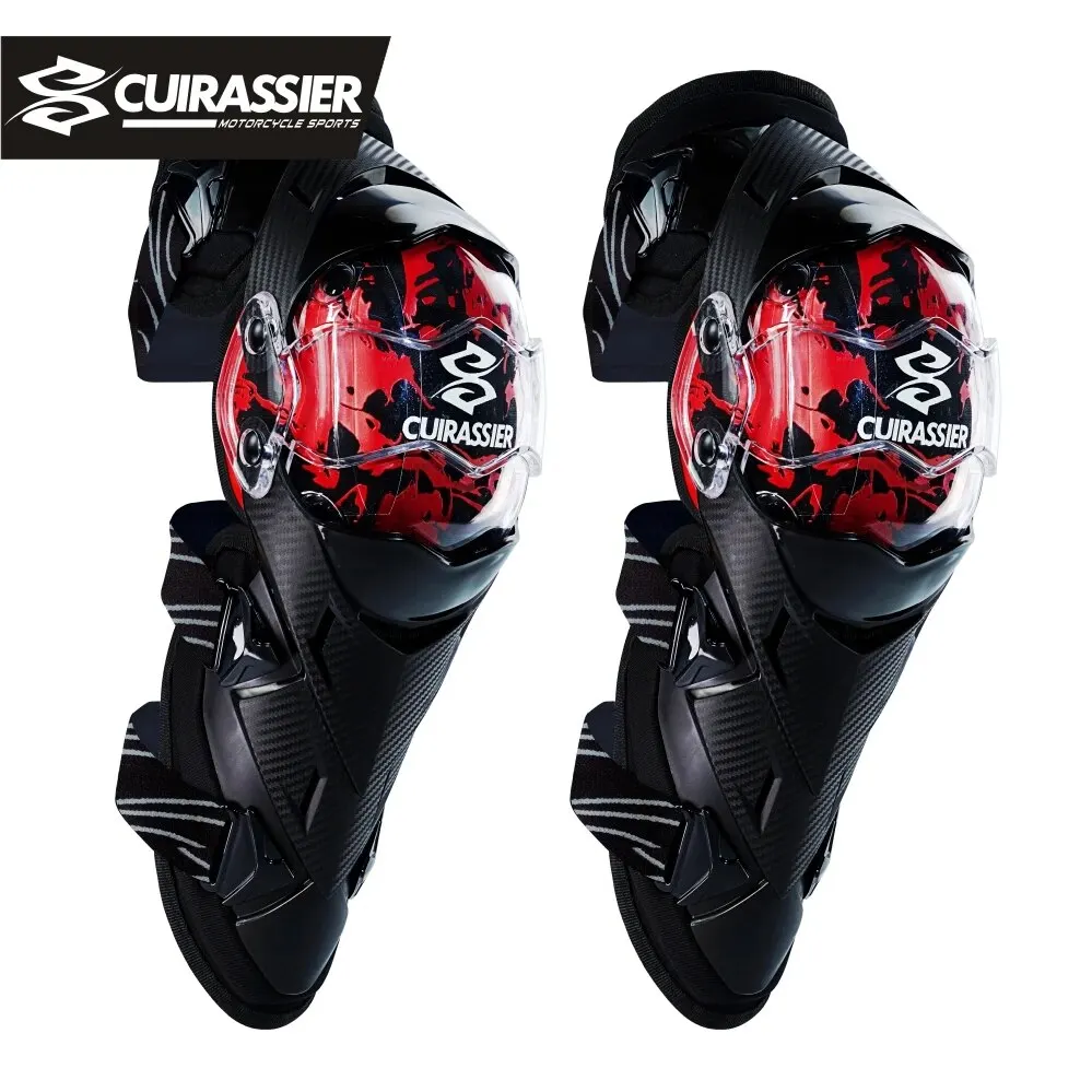 CUIRASSIER Motorrad Knieschoner Bewegungsgelenke Knieschützer Belüftung Schienbeinschutz Motorrad Motocross Schutzausrüstung Image