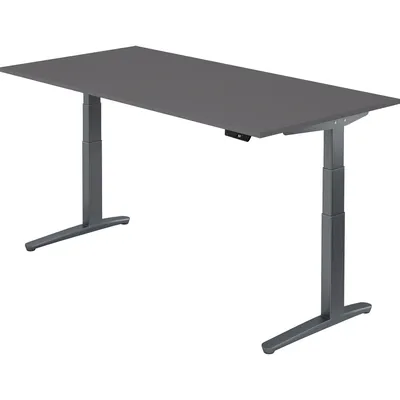 bümö elektrisch höhenverstellbarer Schreibtisch 200x100 cm mit Memory-Steuerung - Design Schreibtisch höhenverstellbar elektrisch, elektrischer Image