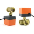 DN15/20/25/32 AC220V 12V Valvola a sfera elettrica in ottone a due/tre vie Valvola a solenoide a tre fili a due comandi a 2 vie a 3 vie 1/2 "3/4" 1"